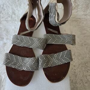 Matiko Leather Beaded Gladiator Sandals